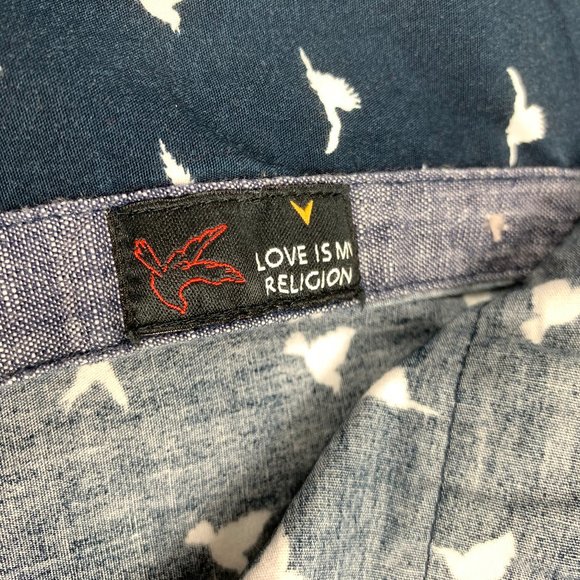 3/$25 On the Road Dove Mens Button Down Shirt XL - Picture 7 of 9